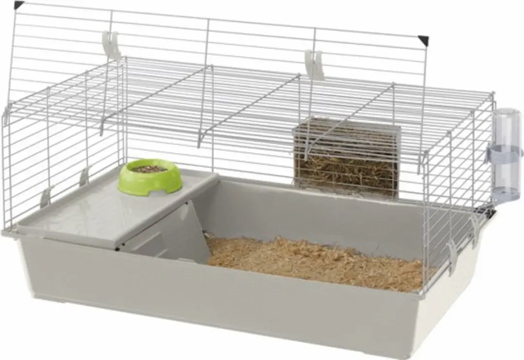 Ferplast Rabbit 100 Knaagdierkooi - 95x57x46cm - Grijs