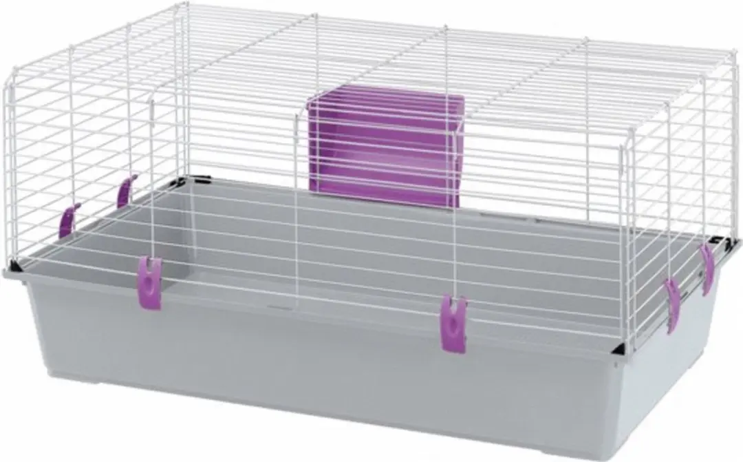 Ferplast Rabbit 100 Knaagdierkooi - 95x57x46cm - Grijs