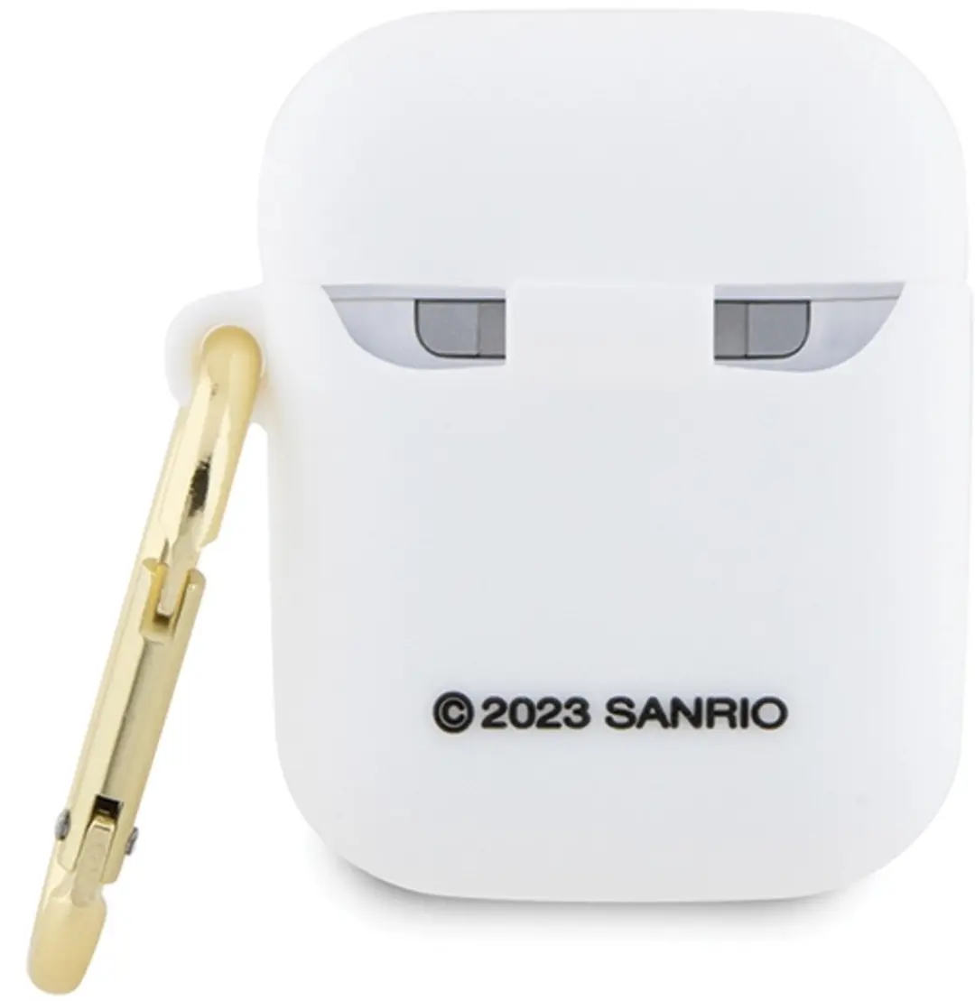 Hello Kitty 3D Siliconen Hoes AirPods 1/2 - Wit