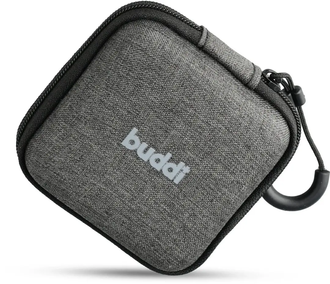 Buddi Sorted Organizer Hoesje - Oordopjes - 8x8x3cm - Zwart - afbeelding 6 van 6