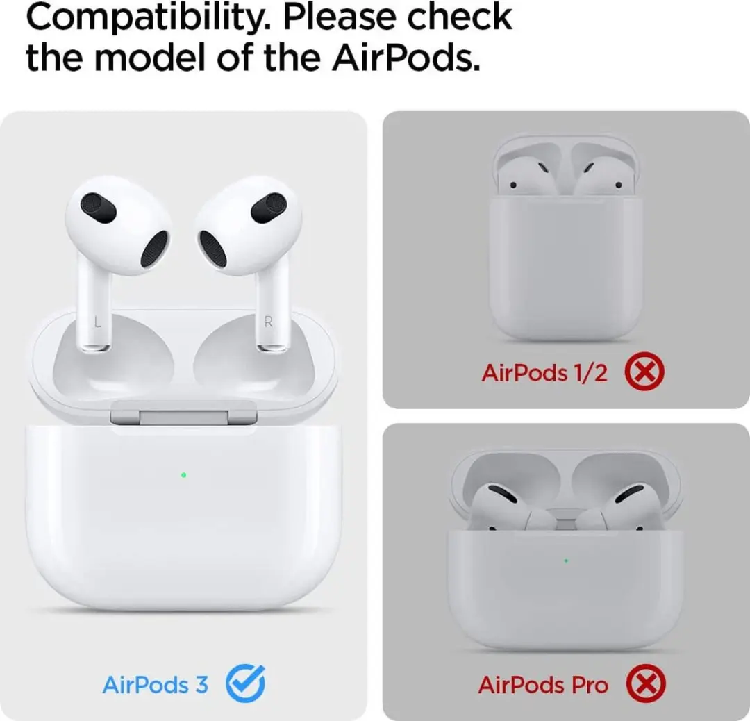 Spigen ASD02900 Hoesje Apple AirPods 3 - Paars