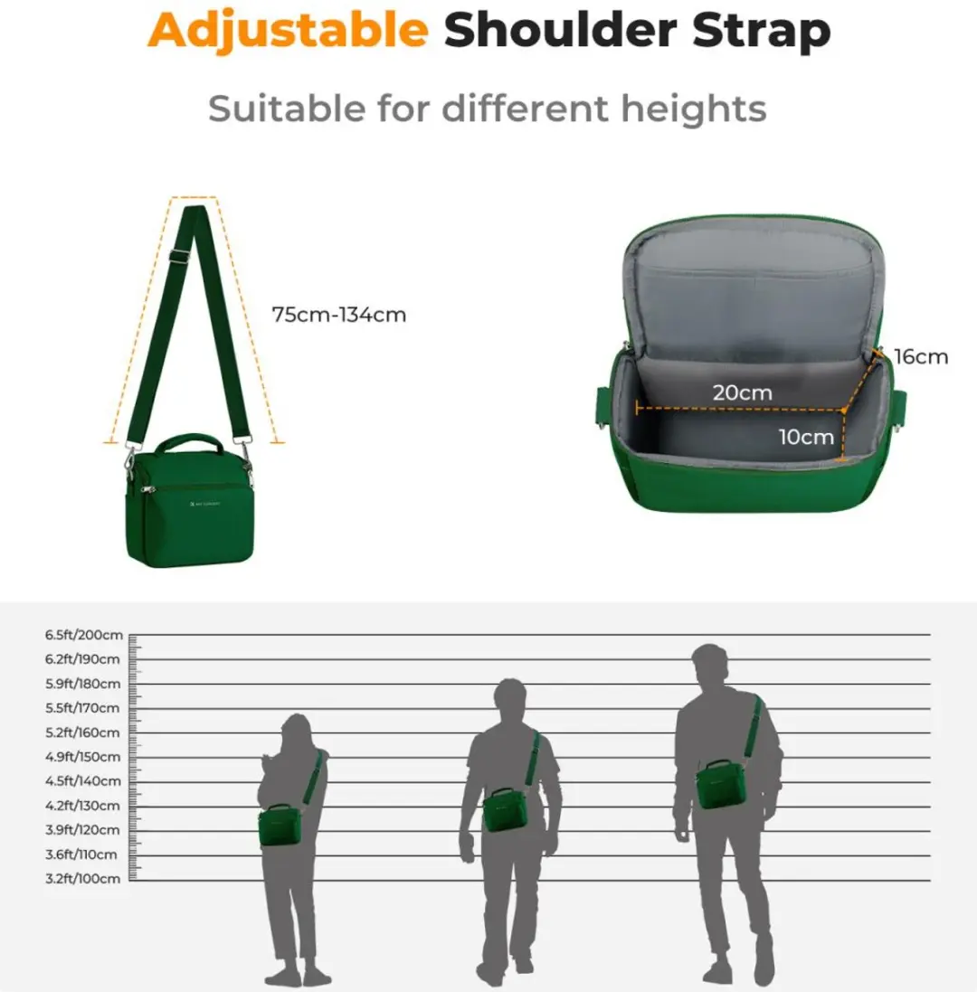 K&F Concept Camera Sling Tas 5L - Groen