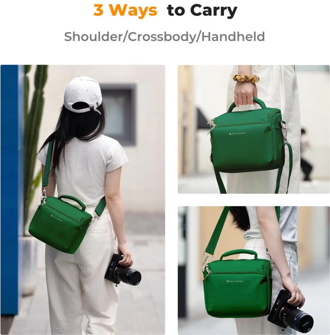 K&F Concept Camera Sling Tas 5L - Groen
