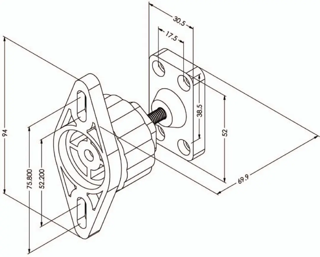 König KNM-SM10 Speakersteun - Muur - Zilver