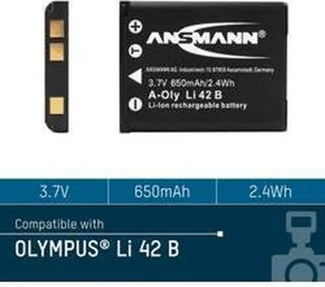 Ansmann Li 42B/40B Li-ion Accupack 650mAh