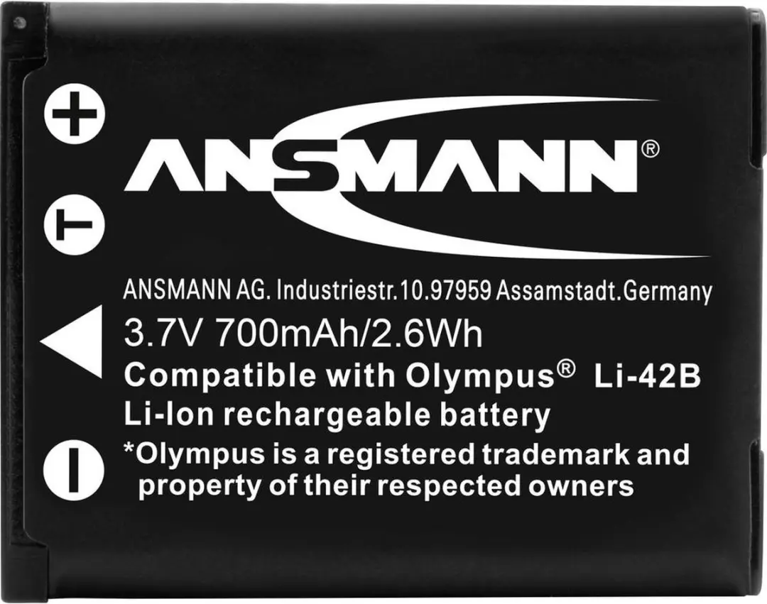 Ansmann Li 42B/40B Li-ion Accupack 650mAh
