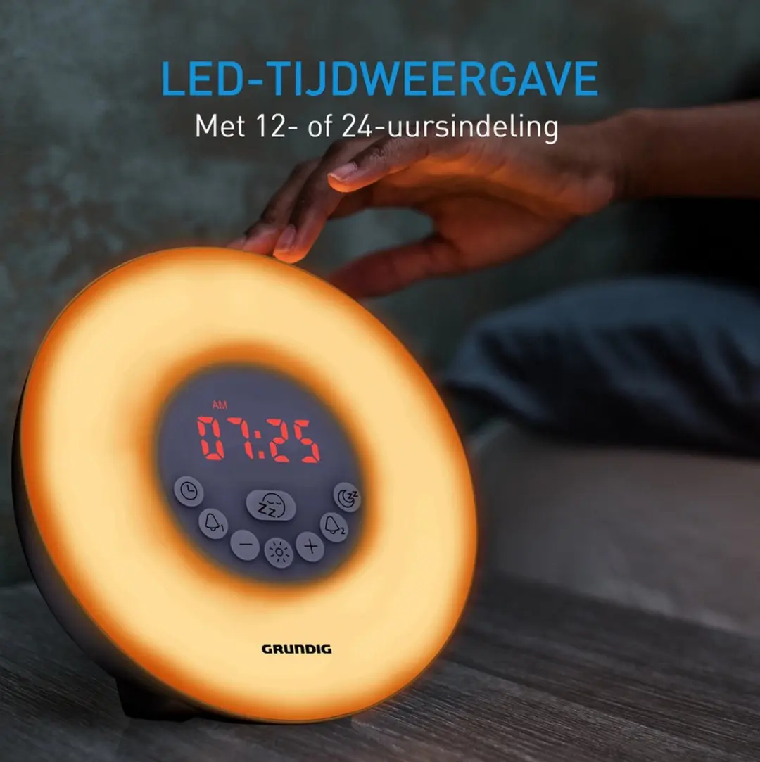 Grundig FM Wake-Up Light 8711252259987 - Lichtwekker met FM-radio