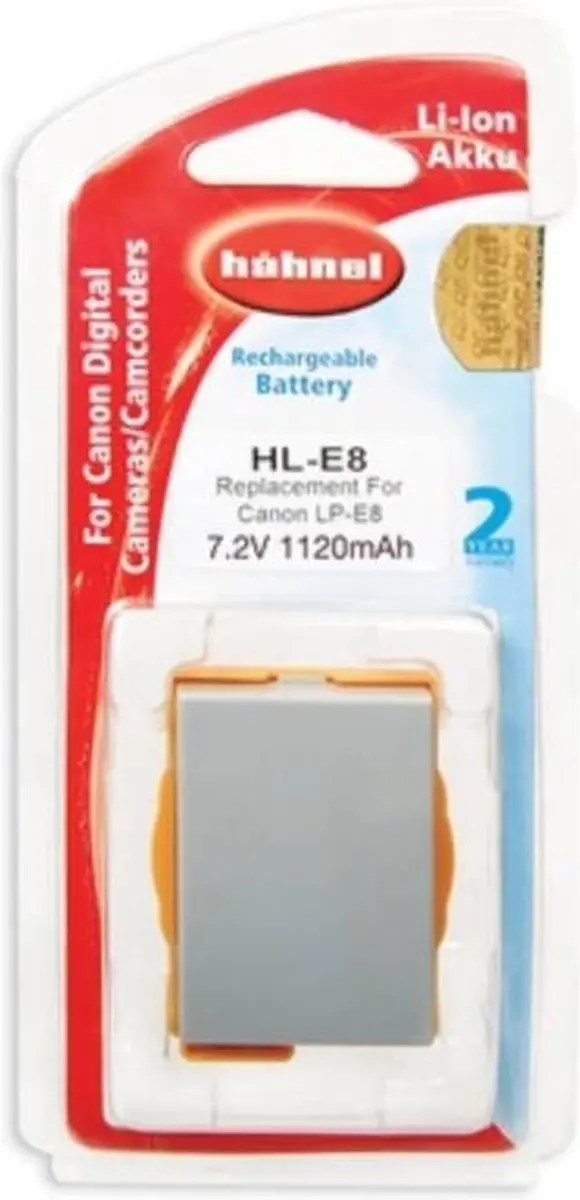 Hähnel HL-E8 Li-Ion Accu 1120mAh - Canon LP-E8