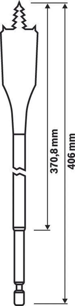 Bosch Speedborenset SelfCut Speed 32x400mm - Hout