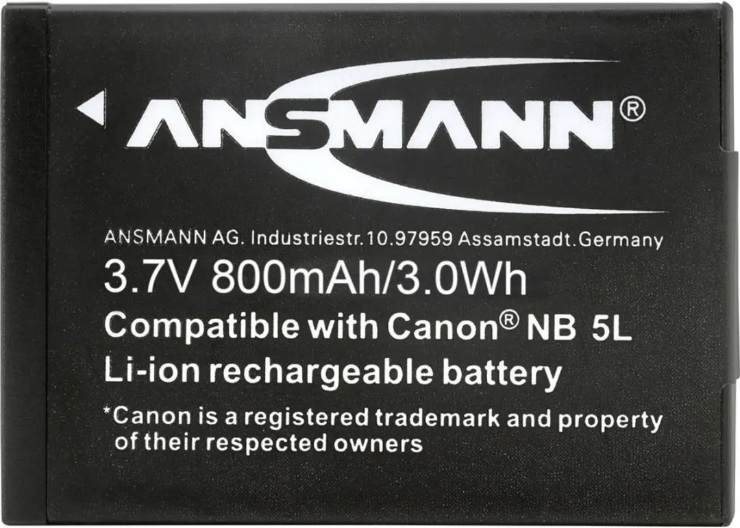Ansmann NB5L Li-ion Accu 750mAh - Compactcamera
