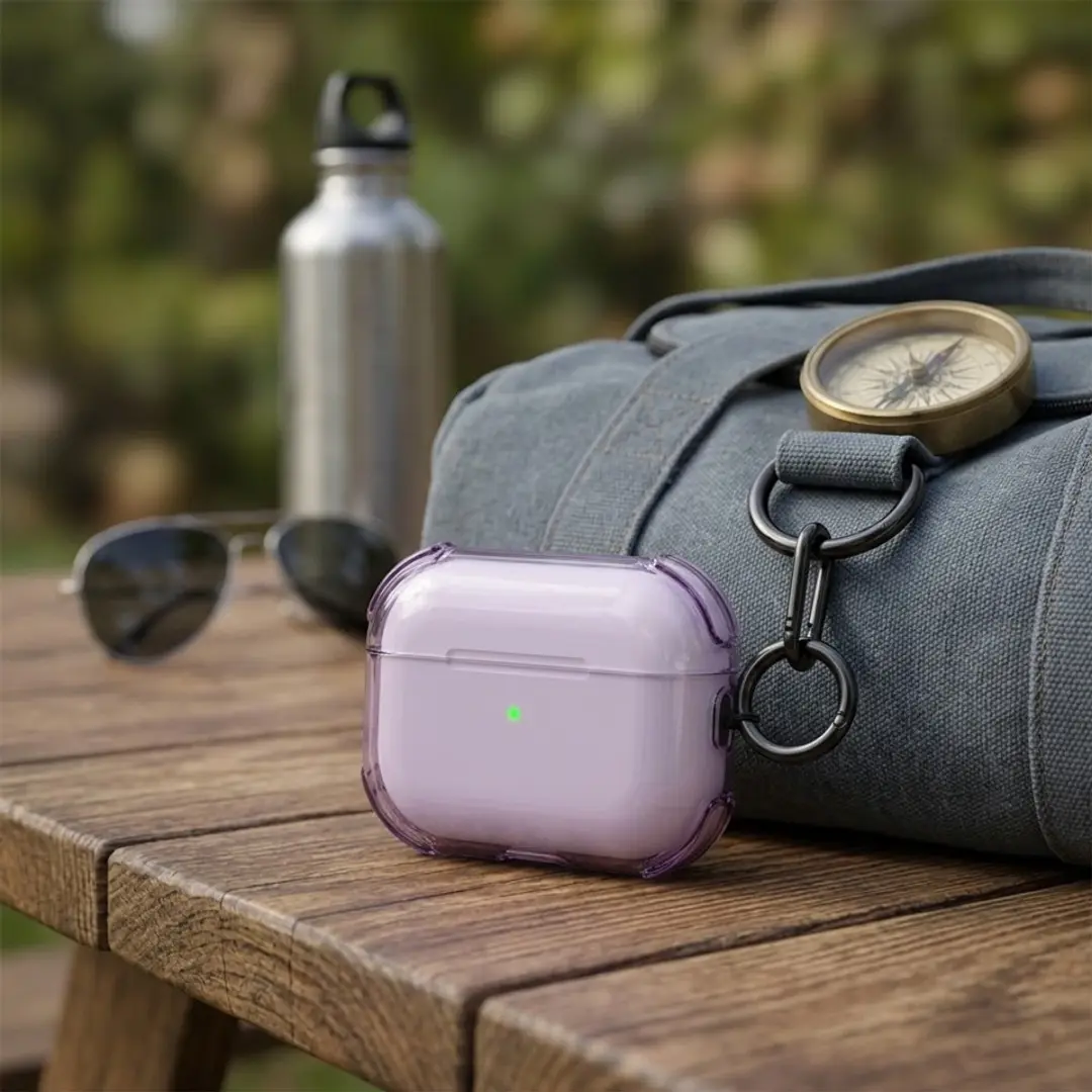 NUVEX Hoesje AirPods Pro 3 - Paars transparant