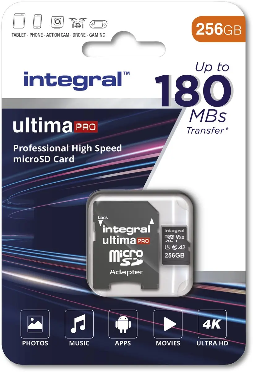 Integral INMSDX256G-180/150V30 Flashgeheugen 256GB UHS-I