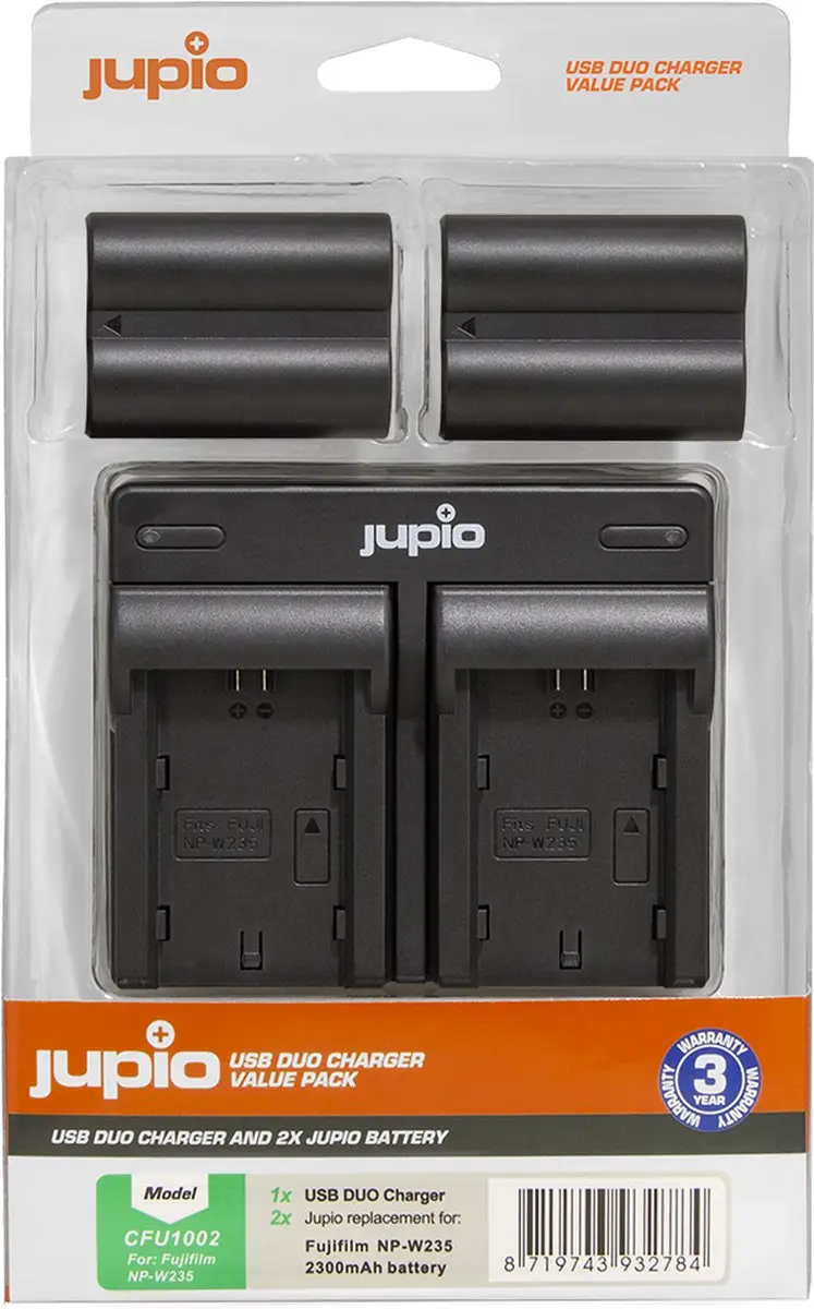 Jupio NP-W235 Accu & USB Dual Charger