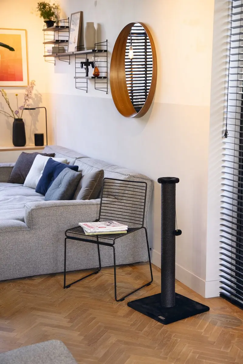 Beeztees Serpa XL Kattenkrabpaal - 40x40x90cm - Zwart