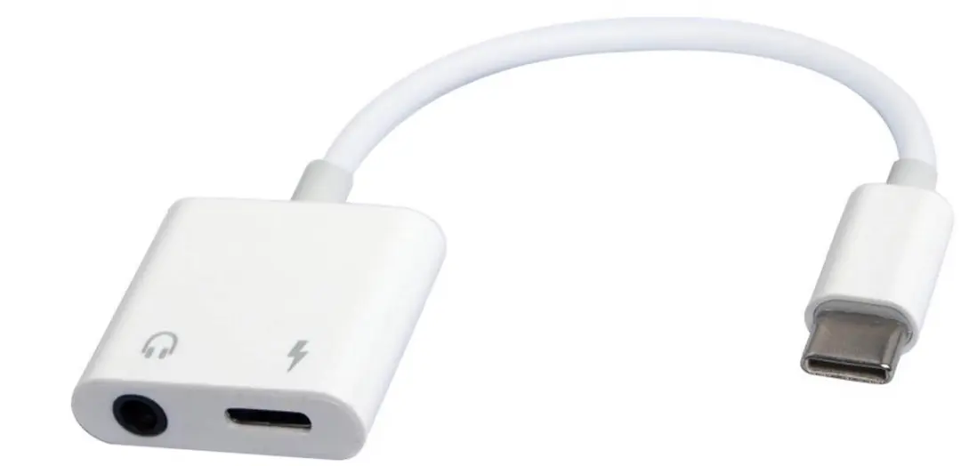 Gembird USB-C naar 3,5mm Audio Adapter - Wit