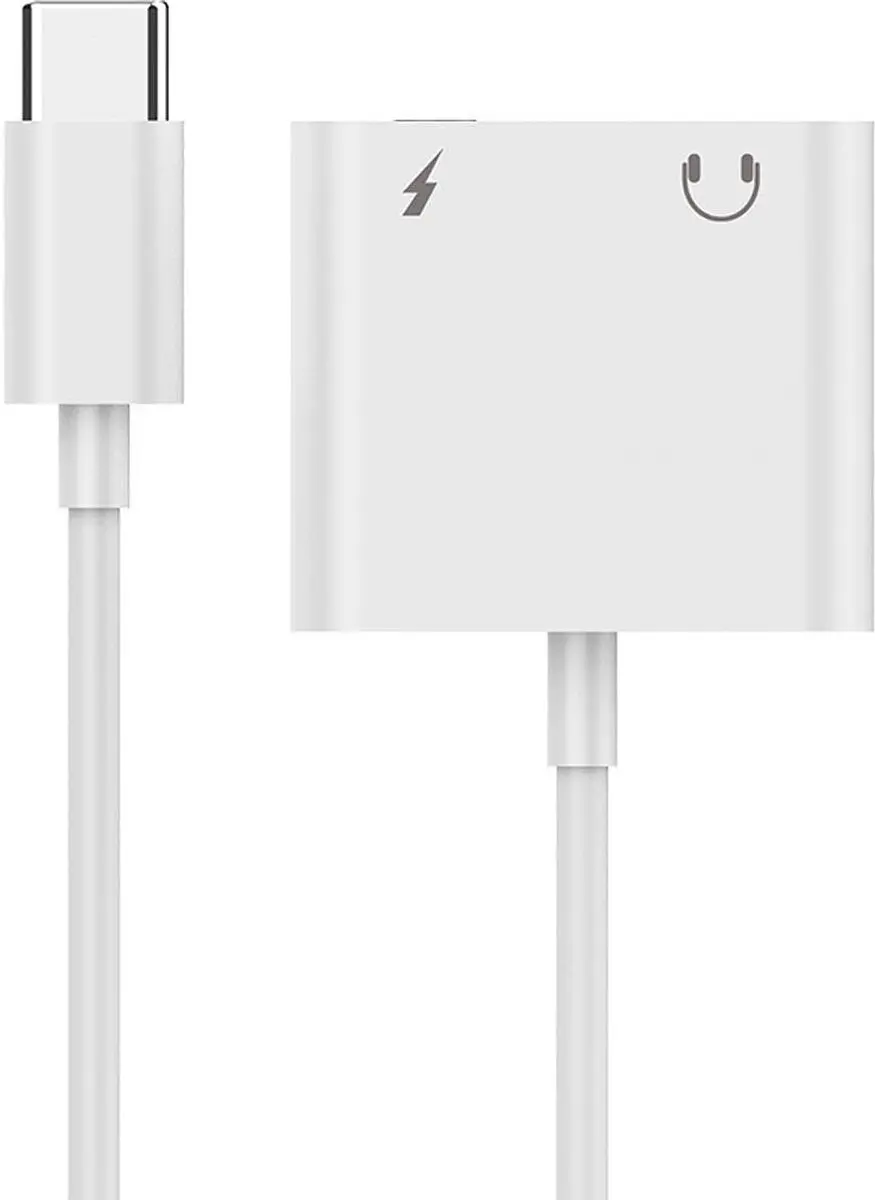 Gembird USB-C naar 3,5mm Audio Adapter - Wit