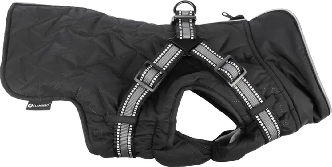 Flamingo Hondenjas Duker zwart winterjas 40cm