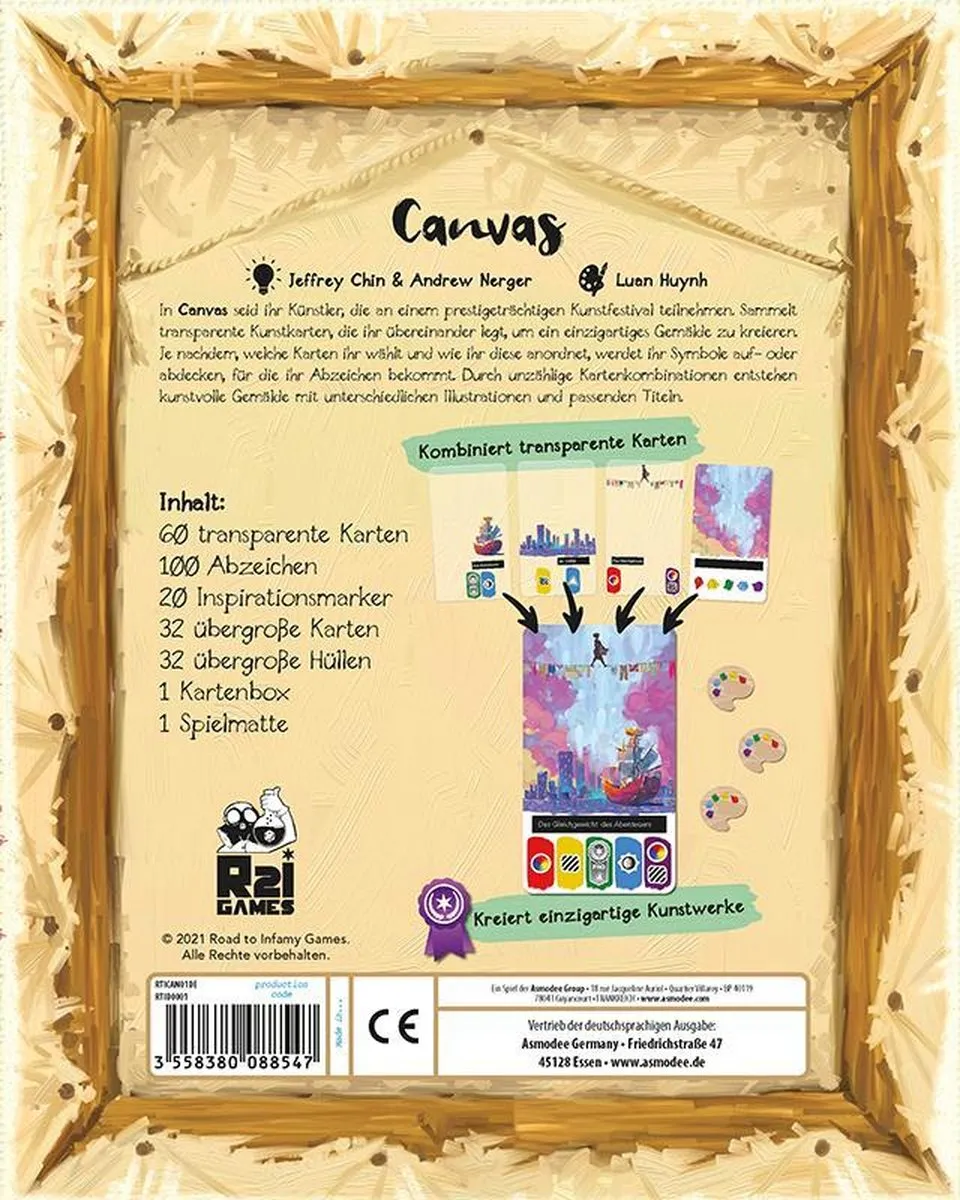 Asmodee Canvas Educatief Bordspel - 1-5 Spelers
