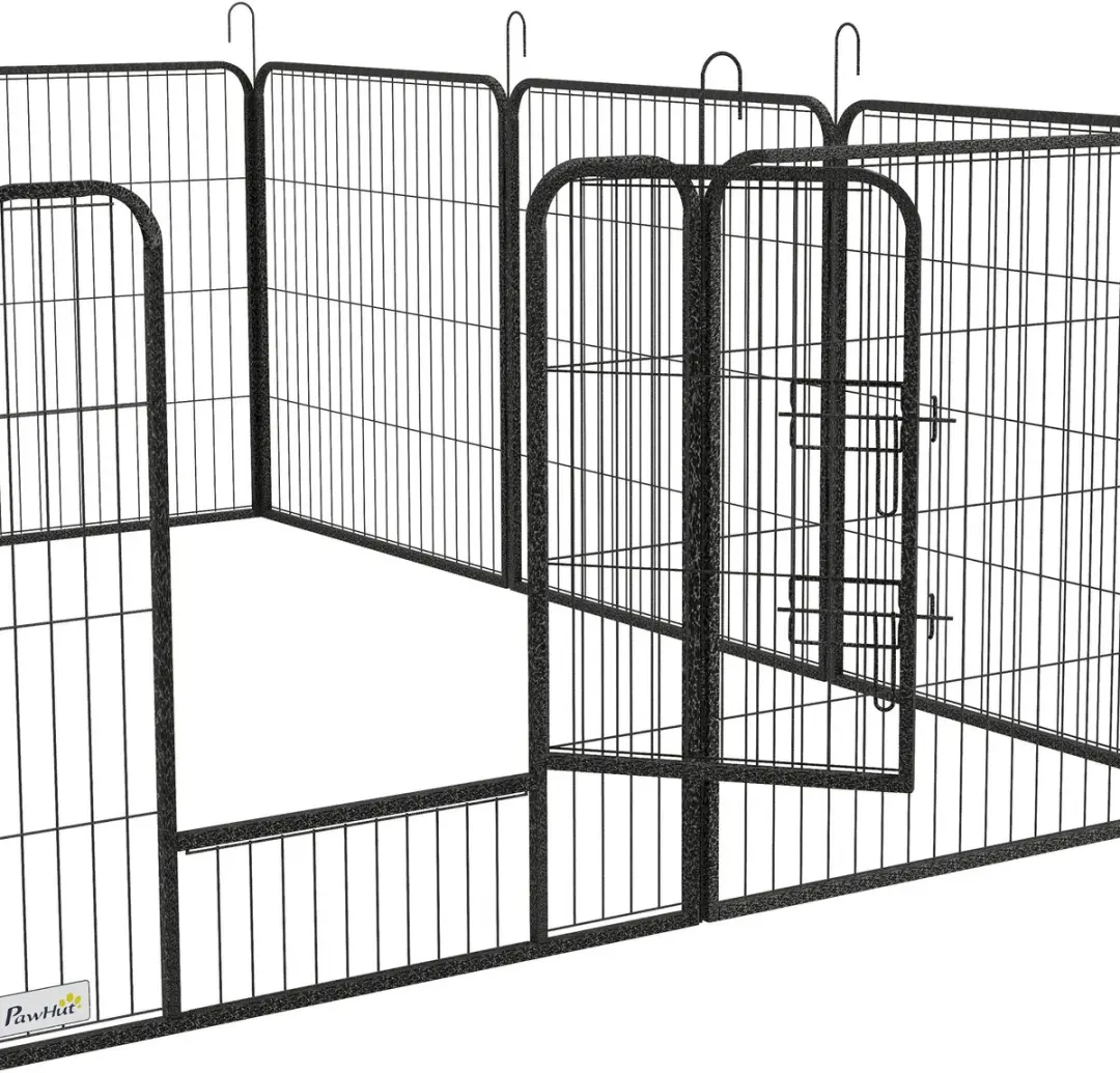 Pawhut Speelbox Huisdieren 240x240x80cm - Grijs