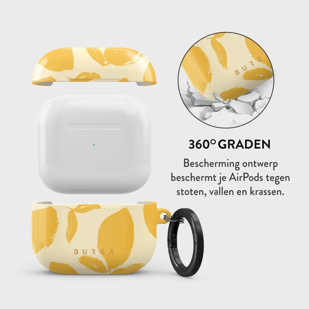 Burga Hardcase voor de Apple AirPods 3 - Lemon Tart