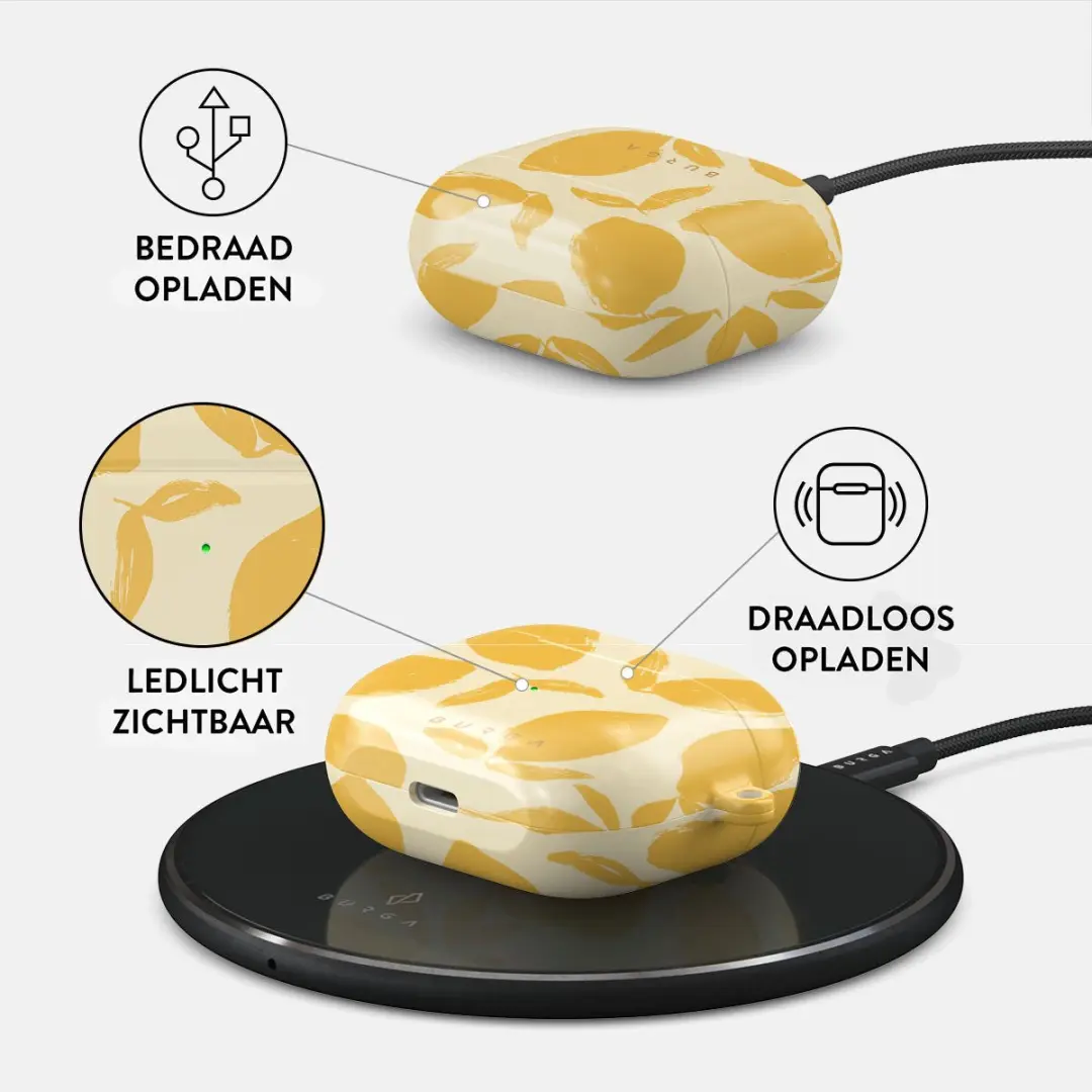 Burga Hardcase voor de Apple AirPods 3 - Lemon Tart