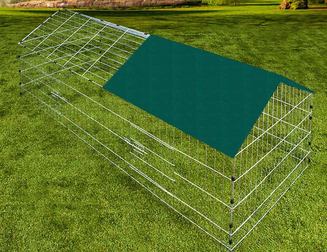 Monzana Konijnenren Overdekt 180x75cm - Groen
