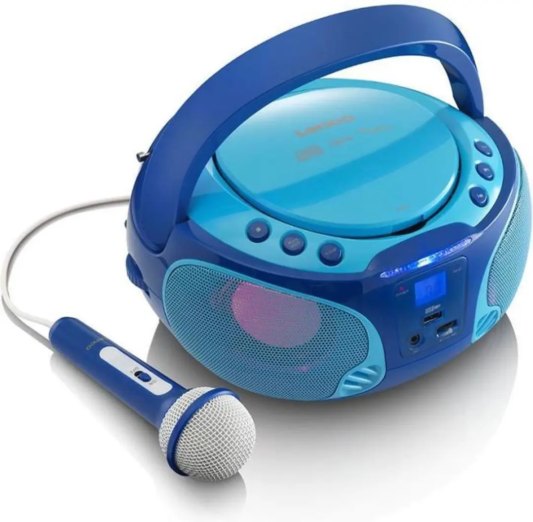 Lenco SCD-650BU Draagbare CD-speler & Kinderradio - Blauw