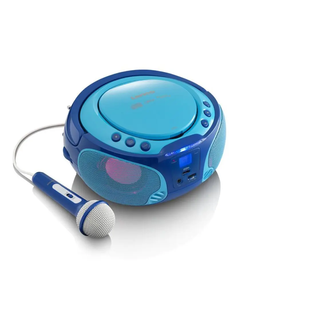 Lenco SCD-650BU Draagbare CD-speler & Kinderradio - Blauw - afbeelding 6 van 6