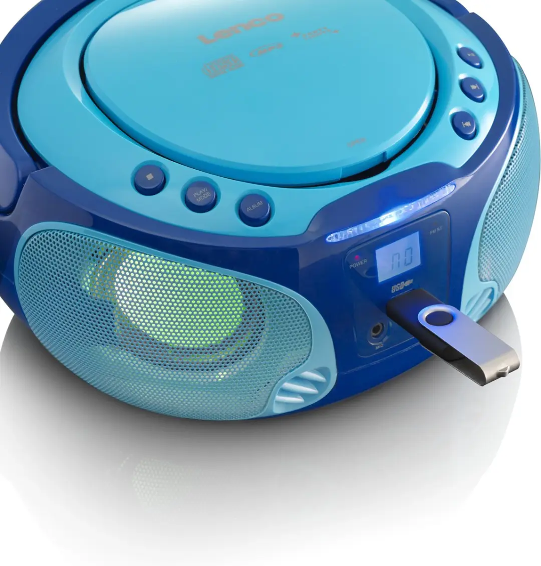 Lenco SCD-650BU Draagbare CD-speler & Kinderradio - Blauw