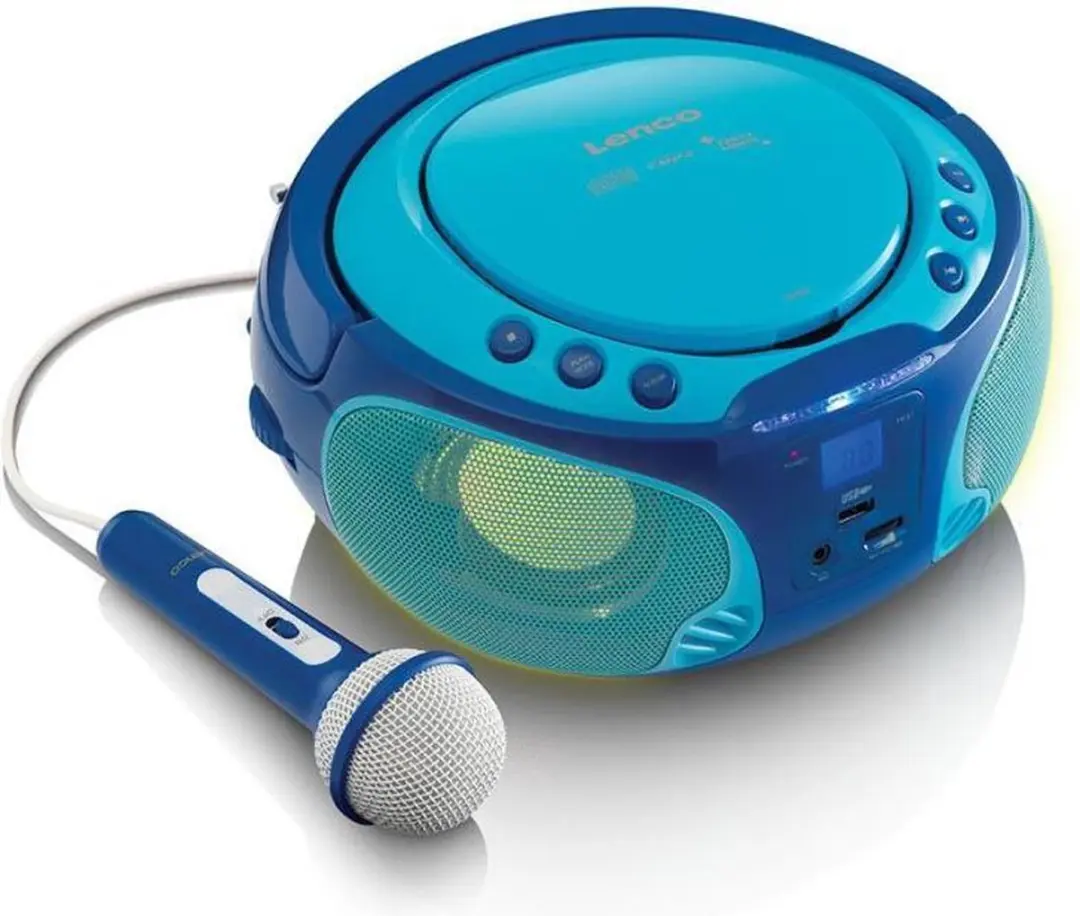 Lenco SCD-650BU Draagbare CD-speler & Kinderradio - Blauw