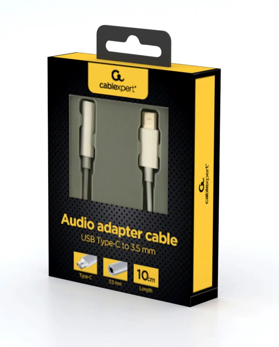 Gembird USB-C naar 3,5mm Audio Adapter - Wit