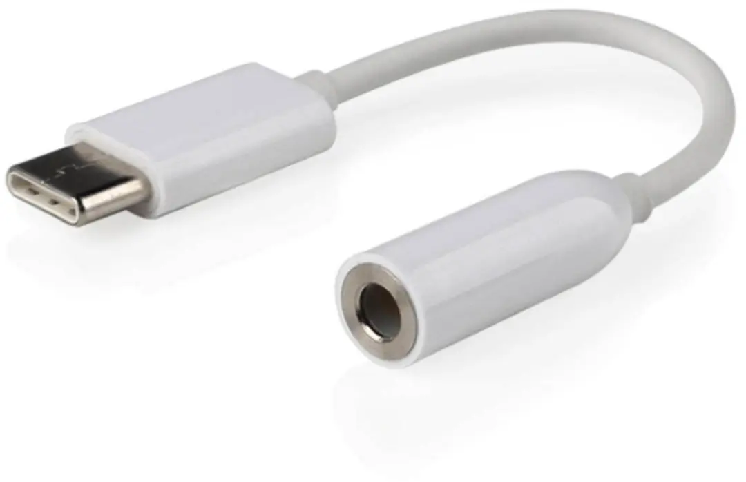 Gembird USB-C naar 3,5mm Audio Adapter - Wit