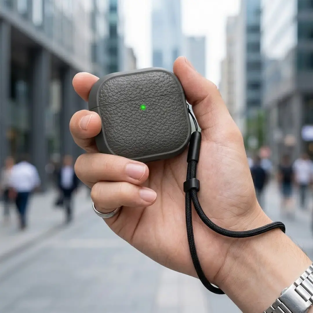 NUVEX Hoesje AirPods Pro 3 - Grijs - met reinigingsset