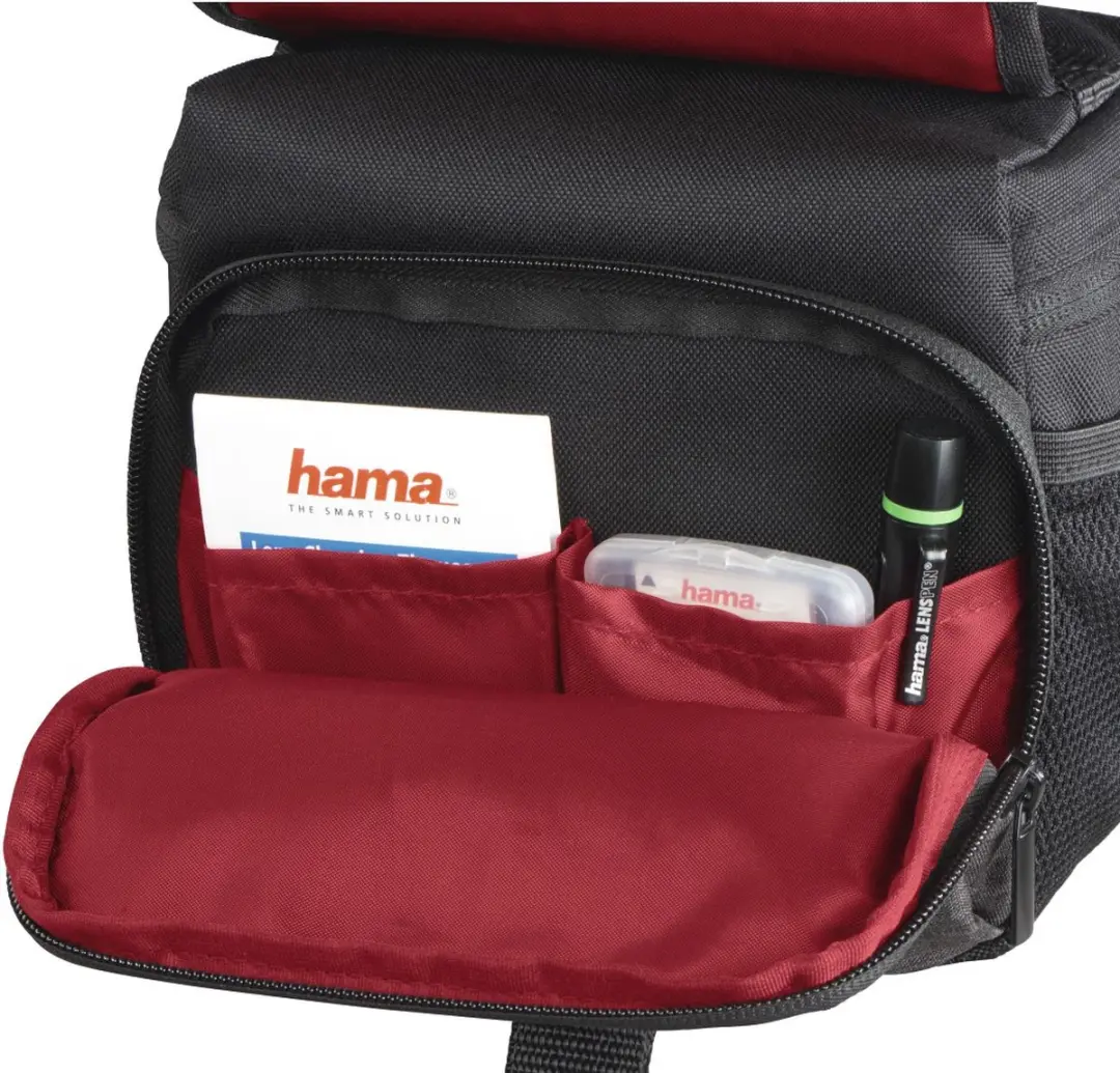 Hama Cameratas Valletta 110 Schoudertas - M - 1 Lens - Zwart - afbeelding 5 van 6