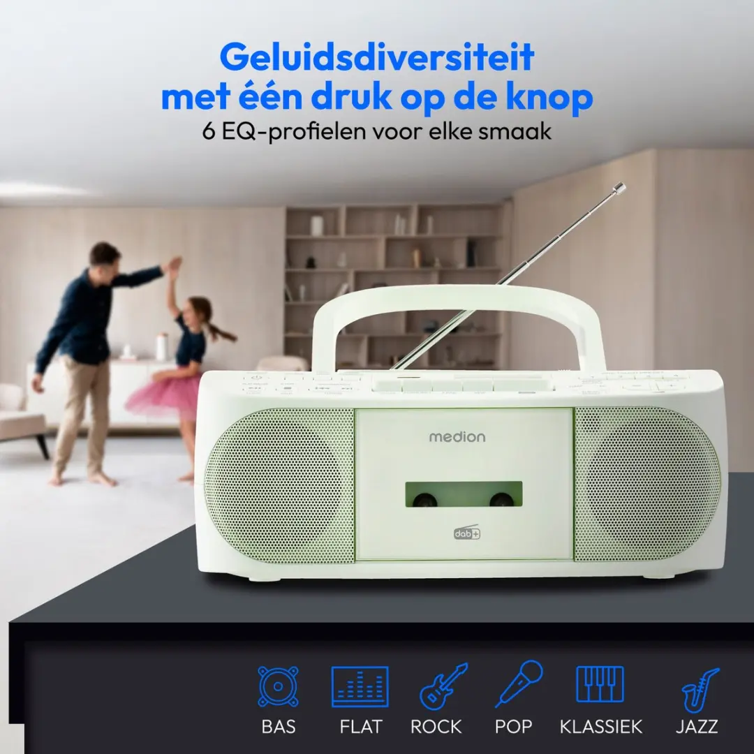 Medion DRX-1 Plus Boombox - 6W - Groen