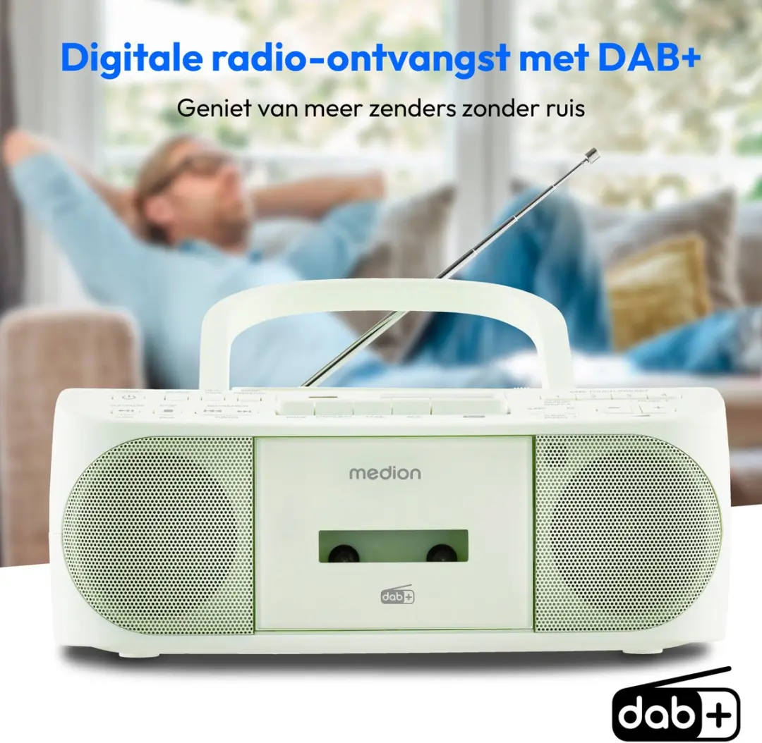 Medion DRX-1 Plus Boombox - 6W - Groen