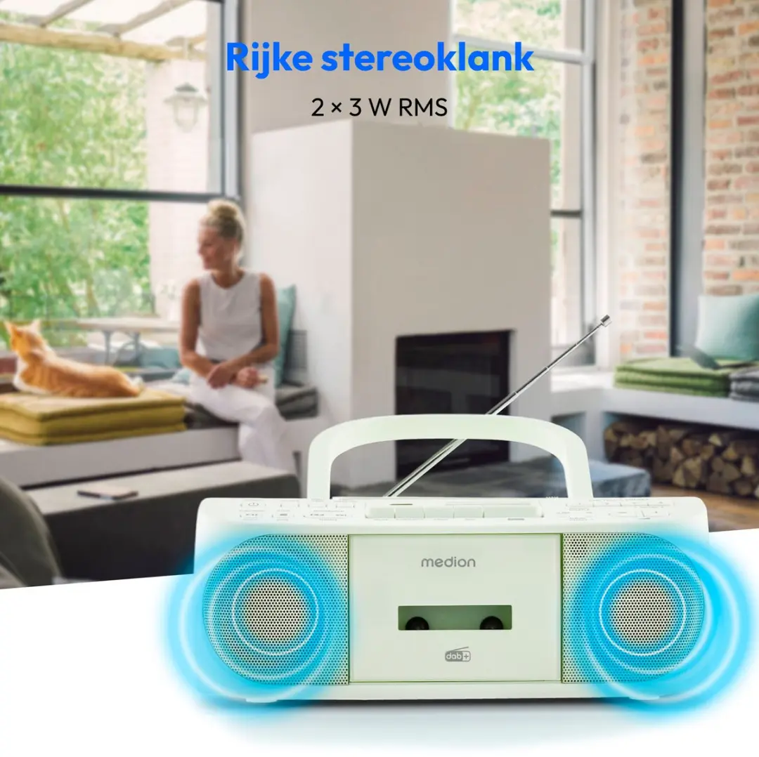 Medion DRX-1 Plus Boombox - 6W - Groen
