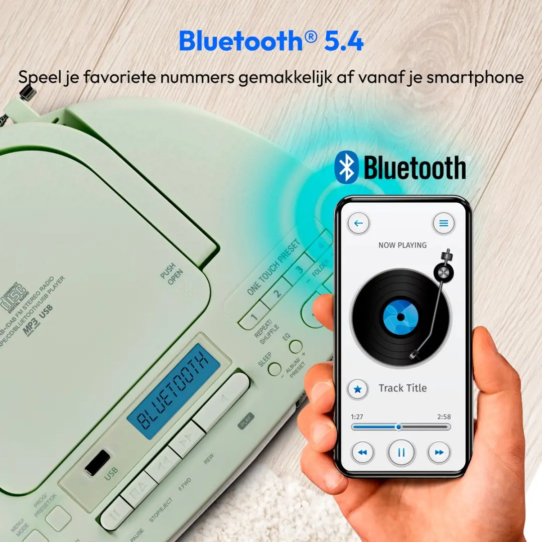 Medion DRX-1 Plus Boombox - 6W - Groen