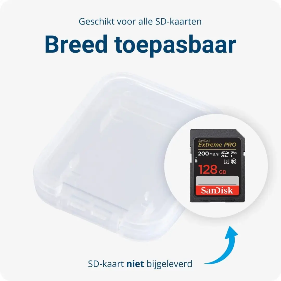 Selected Transparante SD Kaart Hoes 10 Stuks