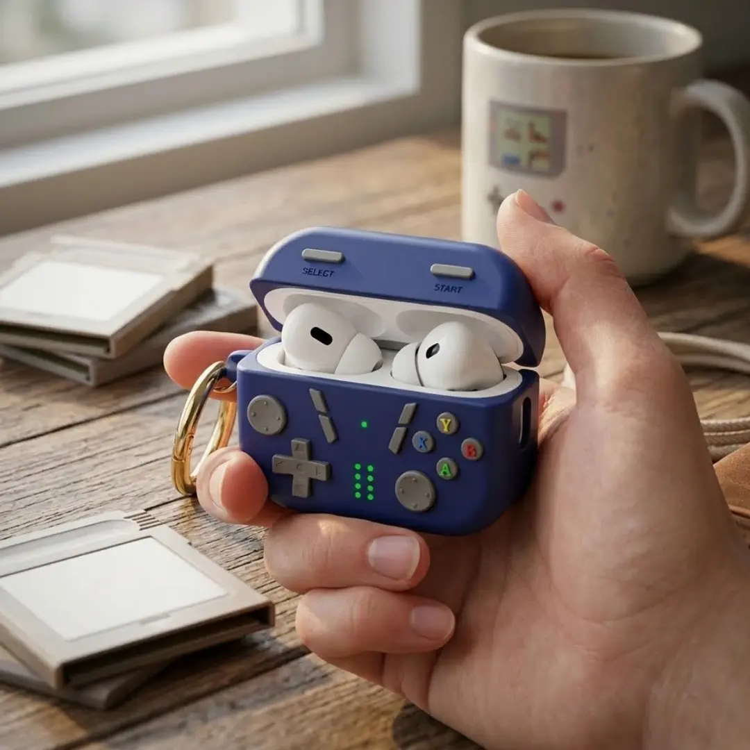 NUVEX Middernacht Blauw Oordopjeshoes AirPods Pro 2 - Game Controller Design