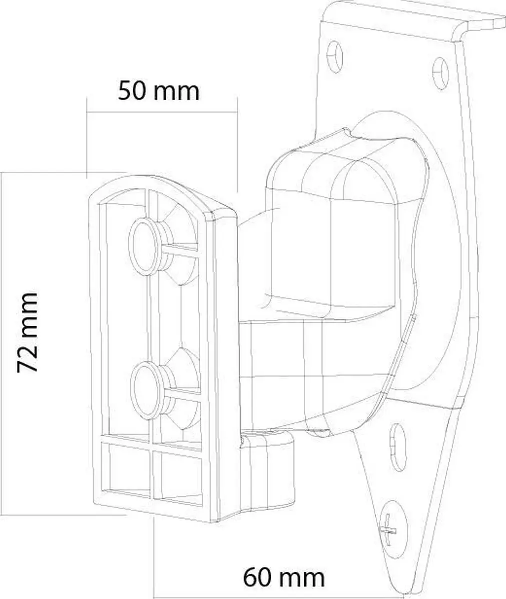 Neomounts NM-WS100WHITE Muursteun - Sonos Play:1 - Wit
