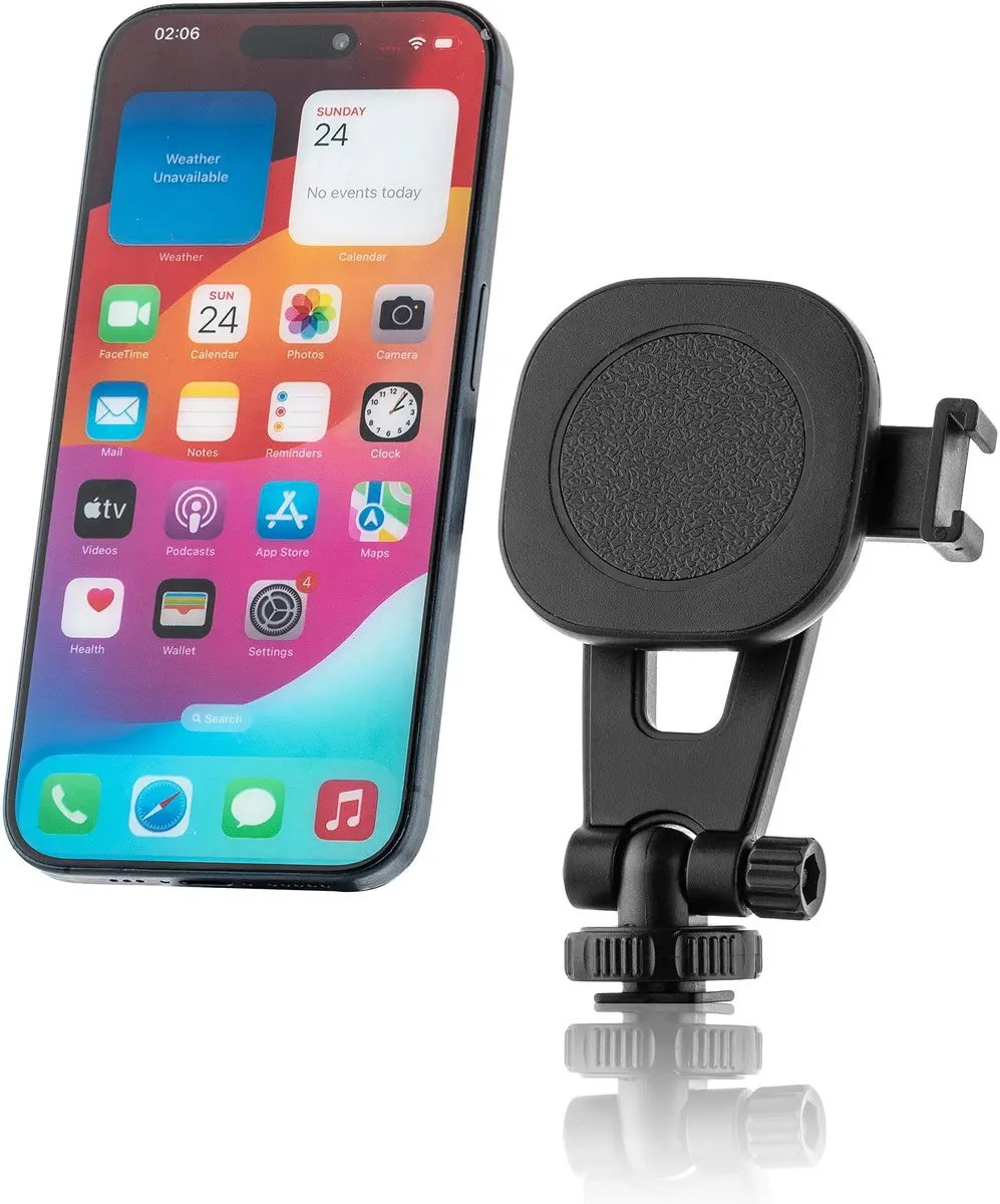 MOJOGEAR PH2 Magnetische Smartphonehouder - Zwart