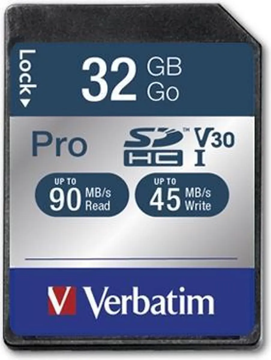 Verbatim SDHC UHS-3 Geheugenkaart 32GB VB-47021