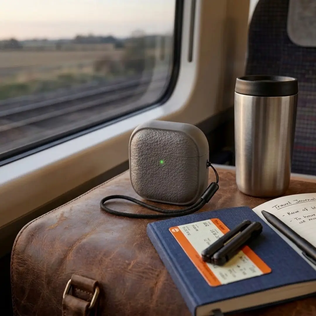 NUVEX Hoesje AirPods Pro 2 - Grijs - met reinigingsset