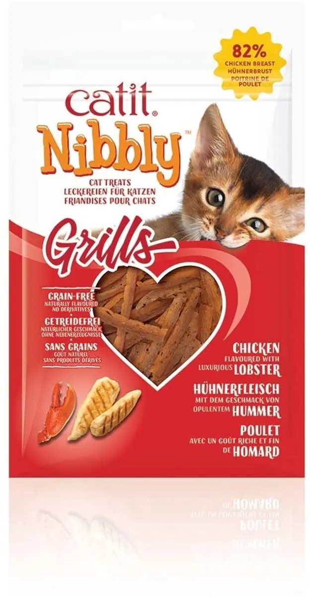 Catit CA Nibbly Grills Kip & Kreeft Kattensnacks