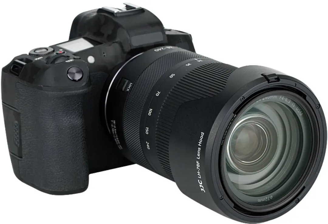 JJC EW-78F Zonnekap Canon RF 24-240mm - 72mm - Zwart