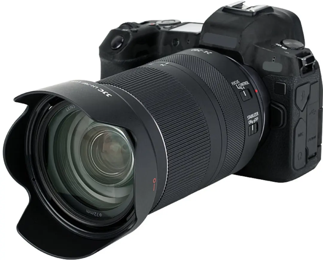 JJC EW-78F Zonnekap Canon RF 24-240mm - 72mm - Zwart