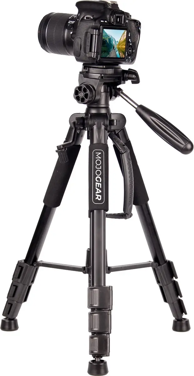 MOJOGEAR MG-35 Statief - 140cm - Smartphone & Camera - Zwart