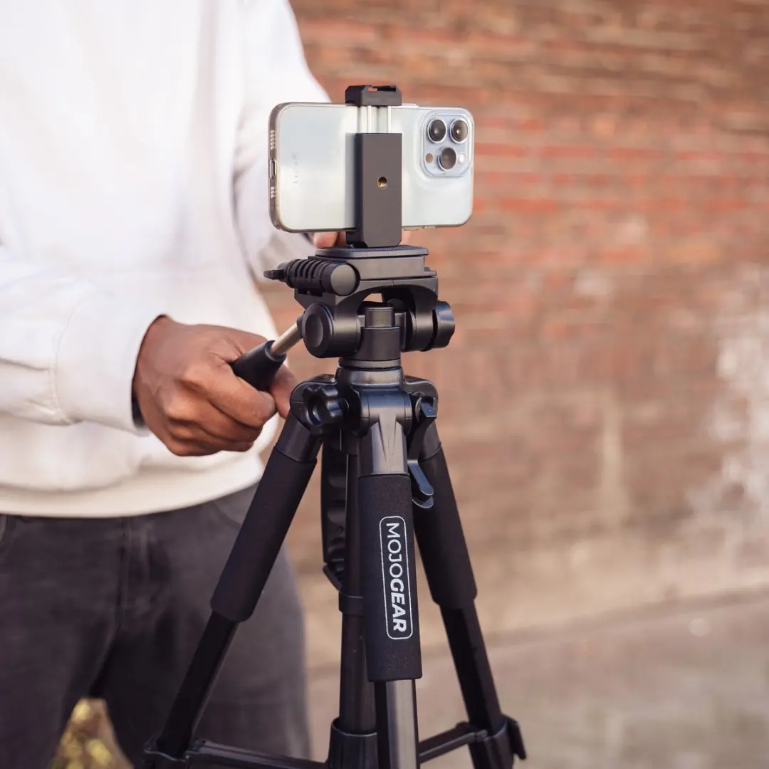 MOJOGEAR MG-35 Statief - 140cm - Smartphone & Camera - Zwart