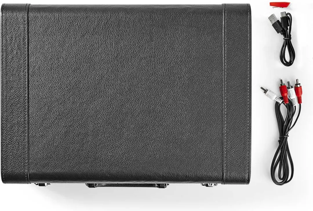 Nedis TURN210 Platenspeler - Riemaandrijving 18W - Rood/Zwart
